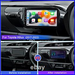 4-64GB Android 13 For Toyota Hilux 2015-23 Carplay Car Stereo Radio WIFI GPS BT