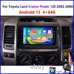 4-64G Android For Toyota Land Cruiser Prado 120 2002-08 Carplay Car Stereo Radio