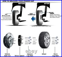 (4) 6x5.5 to 8x6.5 Wheel Adapters 2 6x139.7 Hub to 8x165.1 Wheel Fits Chevy GMC (4) 6x5.5 to 8x6.5 Wheel Adapters 2 6x139.7 Hub to 8x165.1 Wheel Fits Chevy GMC