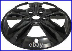 4 BLACK 2010-2017 EQUINOX 17 Wheel Skins Hub Caps Full Covers fit Aluminum Rim