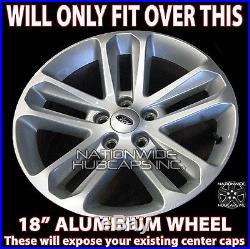 4 BLACK 2011-2017 Ford EXPLORER 18 Alloy Wheel Skins Full Rim Covers Hub Caps
