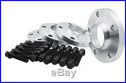4 BMW Wheel Spacers Staggered Kit (2) 15mm & (2) 20mm 5x120 With20 Black Bolts
