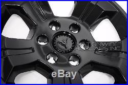 4 Black 2014-2018 Silverado 1500 18 Wheel Skins Hub Caps Alloy Rim Full Covers