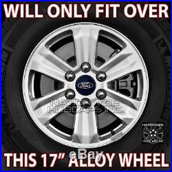 4 Black 2015-2018 Ford F150 XLT 17 Alloy Wheel Skins Full Rim Covers Hub Caps