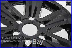 4 Black 2015-2018 Ford F150 XLT 17 Alloy Wheel Skins Full Rim Covers Hub Caps