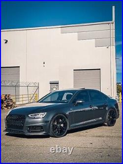 4 Black 20x9 Audi A5 S5 RS5 Rims A6 S6 A7 S7 Wheels Etron Q7 Q5 SQ5 BoltPa 5x112