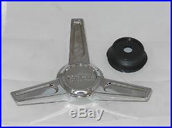 (4) Boss Motorsports Wheel Rim Spinner Tribar Chrome Knockoff 3216 Center Caps