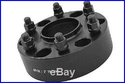 4 CHEVY 6x5.5 BLACK HUB CENTRIC 2 THICK WHEEL SPACERS ADAPTERS 78.1 HUB BORE
