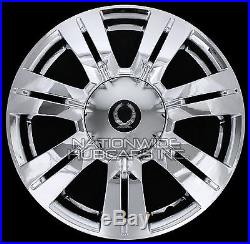 4 CHROME 2010-16 Cadillac SRX 18 Full Wheel Skins Hub Caps & Center Rim Covers