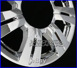4 CHROME 2010-16 Cadillac SRX 18 Full Wheel Skins Hub Caps & Center Rim Covers