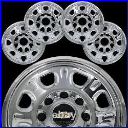 4 Chevy Silverado 2500 3500 HD 18 8 Lug CHROME Wheel Skins Rim Covers Hub Caps