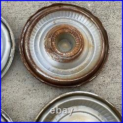 4 Classic Vintage 1966 Ford T Bird Thunderbird Hubcaps Wheel Cover Center Caps