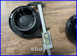 4 F Black Chrome Emblem Center Caps Floating Spinner For Forgiato Wheels