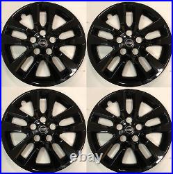 4 NEW 16 GLOSS BLACK Hub cap Wheelcover that FIT 2007-2018 Nissan ALTIMA