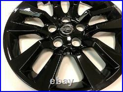4 NEW 16 GLOSS BLACK Hub cap Wheelcover that FIT 2007-2018 Nissan ALTIMA