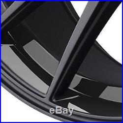 4 New 17x8 35 Offset 5x114.3 Konig Oversteer Gloss Black Wheels/rims