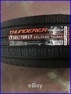 4 NEW 265/70R17 Thunderer Commercial LT Tires 10 PLY 2657017 70R17 Mud Tires