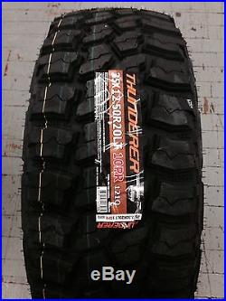 4 NEW 35X12.50-20 Thunderer Trac Grip 2 MT Tires 35 12.50 20 12.50R20 Mud Tires