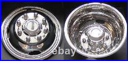4 NEW FORD F350 17 Dually Stainless Steel Wheel Simulators Dual Rim Liners