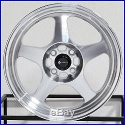 4-New 16 Vors SP1 Wheels 16x7 4x100 38 Silver Machined Rims