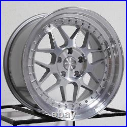 4-New 18 ARC AR9 Wheels 18x8.5/18x9.5 5x114.3 35/35 Silver Machined Staggered R
