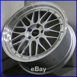 4-New 19 Vors VR8 Wheels 19x8.5/19x9.5 5x114.3 35/35 Silver Staggered Rims
