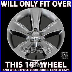 4 New 2015 16 17 18 Dodge Charger 18 Black Wheel Skins Hub Caps Full Rim Covers