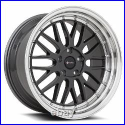 4-New 20 Vors VR8 Wheels 20x8.5/20x9.5 5x114.3 35/35 Hyper Black Staggered Rims