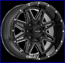 4 New Pro Comp Blockade 20x9.5 Gloss Black Milled Wheels Ford Chevy Dodge Jeep