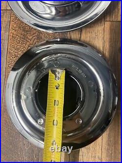 4 PC For Cadillac Hub Caps Center Spinner Dawn Floating Silver 202224262830
