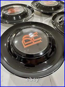 4 Pc Rolls Royce Floating Black & Orange Wraith Dawn Wheel Center Caps Set Of 4 4 Pc Rolls Royce Floating Black & Orange Wraith Dawn Wheel Center Caps Set Of 4