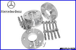 4 Pc Set Of Mercedes Benz (20 mm Thick) Hub-Centric Wheel Spacers With Lug Bolts