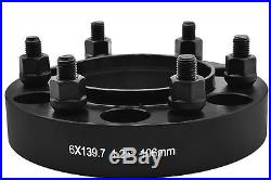 4 Pc Toyota 1.25 Thick Hub Centric Wheel Spacers Tacoma Tundra 4 Runner Black