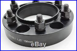 4 Pc Toyota 1.25 Thick Hub Centric Wheel Spacers Tacoma Tundra 4 Runner Black
