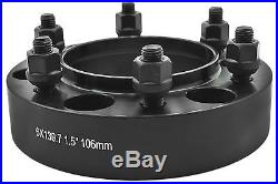 4 Pc Toyota 1.5 Thick Black Hub Centric Wheel Spacers Adapters 6x139 Or 6x5.5