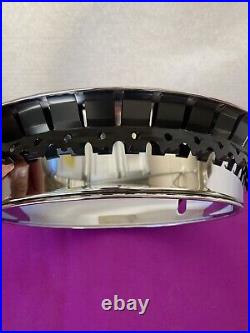 4 STAINLESS TRIPLE CHROME PLATED BEAUTY RINGS FOR THE ORIGINAL 15x8 RALLY WHEELS