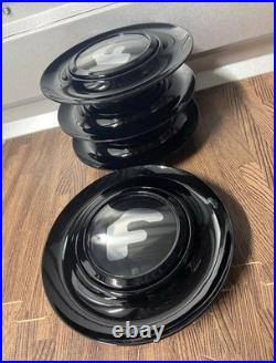 4 Set BLACK CHROME Floating Center Caps For Forgiato Hubcap Rim 7.2 Inch 182 mm 4 Set BLACK CHROME Floating Center Caps For Forgiato Hubcap Rim 7.2 Inch 182 mm