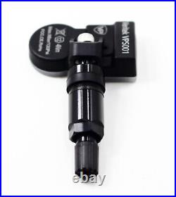 4 TPMS Tire Pressure Sensors Gloss Black Aluminum Valve Stems for Mercedes Benz 4 TPMS Tire Pressure Sensors Gloss Black Aluminum Valve Stems for Mercedes Benz