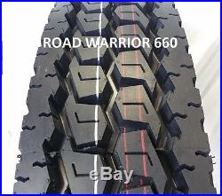 (4- Tires) 11r22.5 Road Warrior New Drive Truck Tires H/16pr Premium Quality
