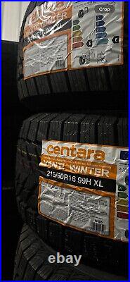 4 Tires 215/60R16 99H XL Centara Snow Cutter! WINTER TIRES. New 4 Tires 215/60R16 99H XL Centara Snow Cutter! WINTER TIRES. New