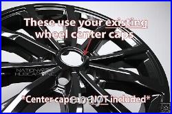 4 fit Honda CRV EX L 2023-2024 Black 18 Wheel Skins Snap On Rim Covers Hub Caps 4 fit Honda CRV EX L 2023-2024 Black 18 Wheel Skins Snap On Rim Covers Hub Caps