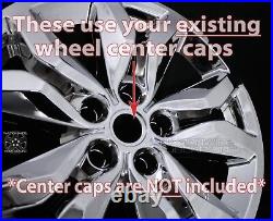 4 fits Chevrolet Impala LT 2016-2019 Chrome 18 Wheel Skins Rim Covers Hub Caps