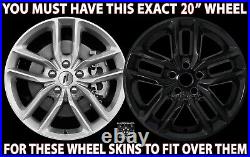 4 fits Dodge Durango GT R/T 2021-2024 Black 20 Wheel Skins Hub Caps Rim Covers 4 fits Dodge Durango GT R/T 2021-2024 Black 20 Wheel Skins Hub Caps Rim Covers