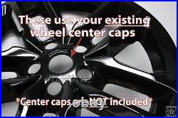 4 fits Dodge Durango GT R/T 2021-2024 Black 20 Wheel Skins Hub Caps Rim Covers 4 fits Dodge Durango GT R/T 2021-2024 Black 20 Wheel Skins Hub Caps Rim Covers