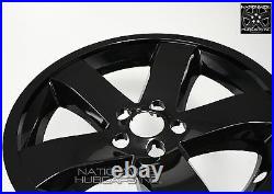 4 for Dodge Challenger 2009-2014 Black 18 Wheel Skins Hub Caps Full Rim Covers