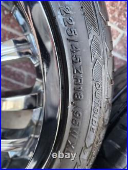 4 summer tires and mags for sale 225/45ZR18 95W XL