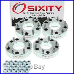 4pc 1.5 5x5 to 6x5.5 Wheel Spacers Adapters for Pickup Truck SUV Thick jd