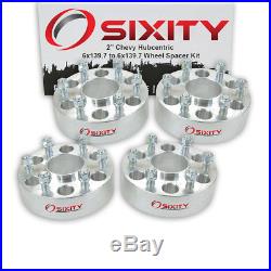 4pc 2 Hubcentric Wheel Spacers for Chevy Pickup Suburban Blazer 6x139.7 wr