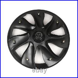4pcs 19 inch Matte Black Hub Cap Wheel Rim Cover For Tesla Model Y 2020-2023 21