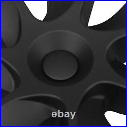 4pcs 19 inch Matte Black Hub Cap Wheel Rim Cover For Tesla Model Y 2020-2023 21